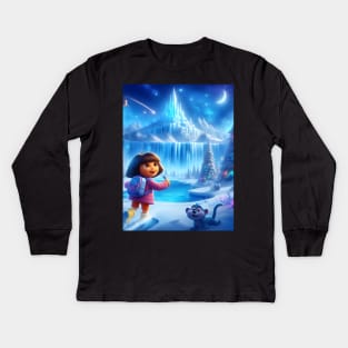 Kids Fashion: Explore the Magic of Cartoons and Enchanting Styles for Children Kids Long Sleeve T-Shirt